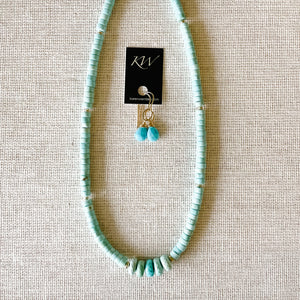 Turquoise and Howlite Necklace