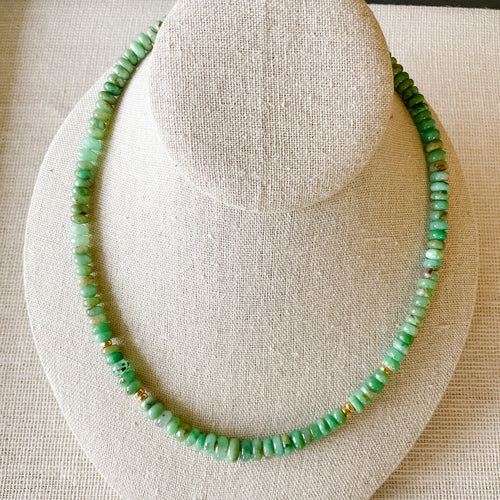 Green Chyrsoprase Necklace