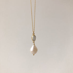 Baroque Pearl Gold Necklace