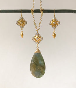 Persian Gold Earring - Sterling Option