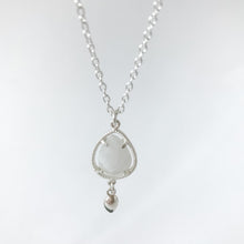 Load image into Gallery viewer, Moonstone Teardrop Sterling Necklace