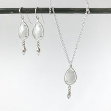 Load image into Gallery viewer, Moonstone Teardrop Sterling Necklace