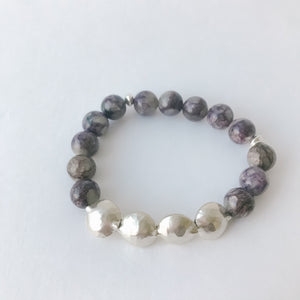 Charoite and Sterling Bracelet