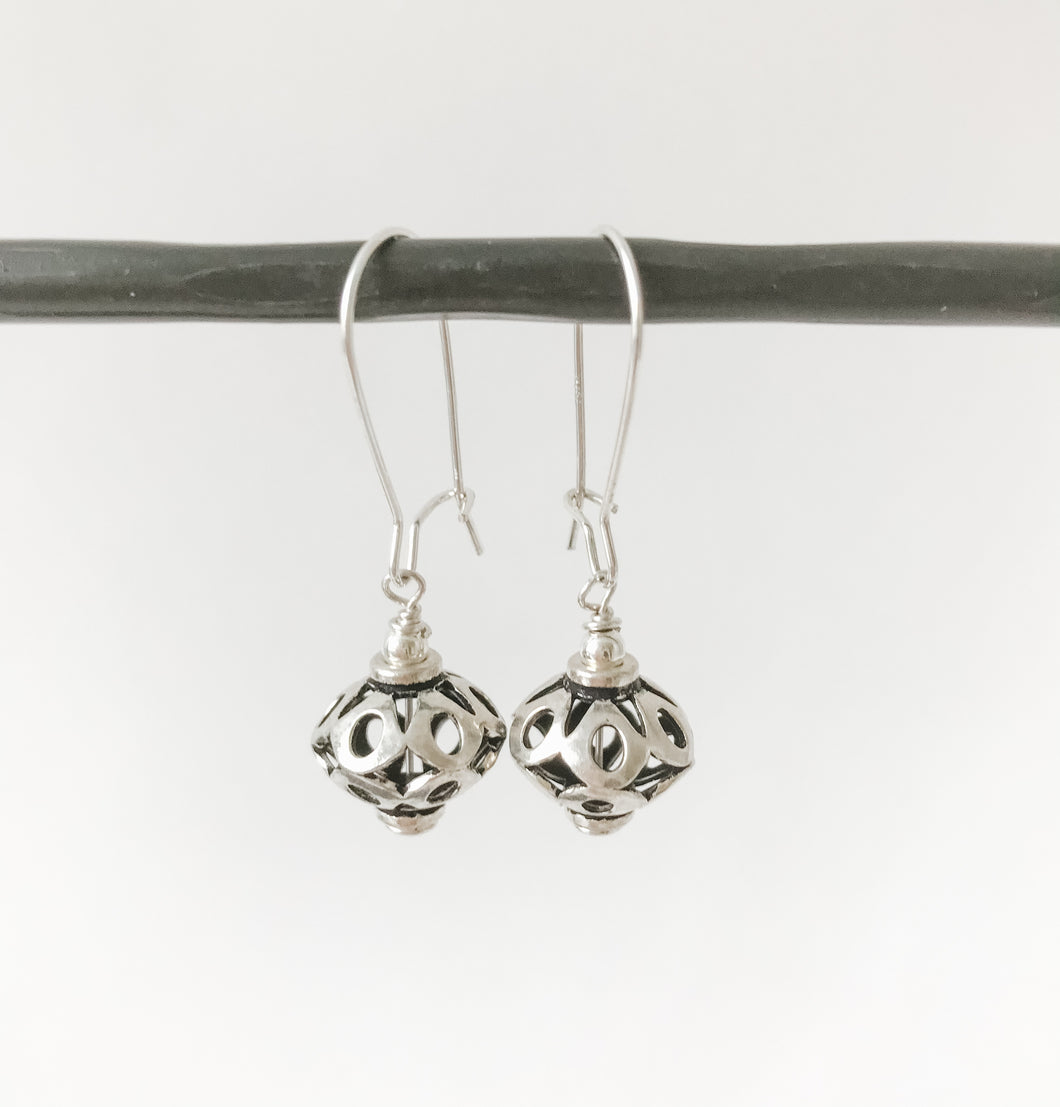 Large Sterling Silver Earring