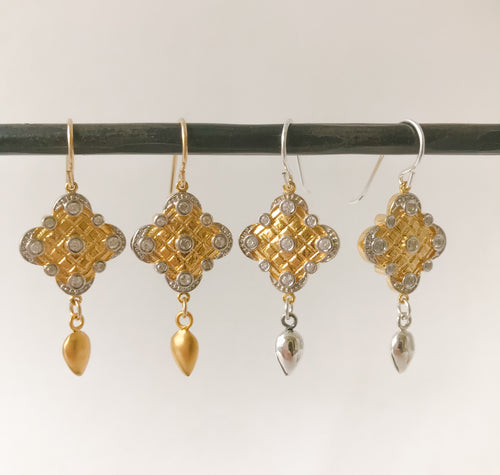 Persian Gold Earring - Sterling Option