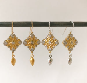 Persian Gold Earring - Sterling Option
